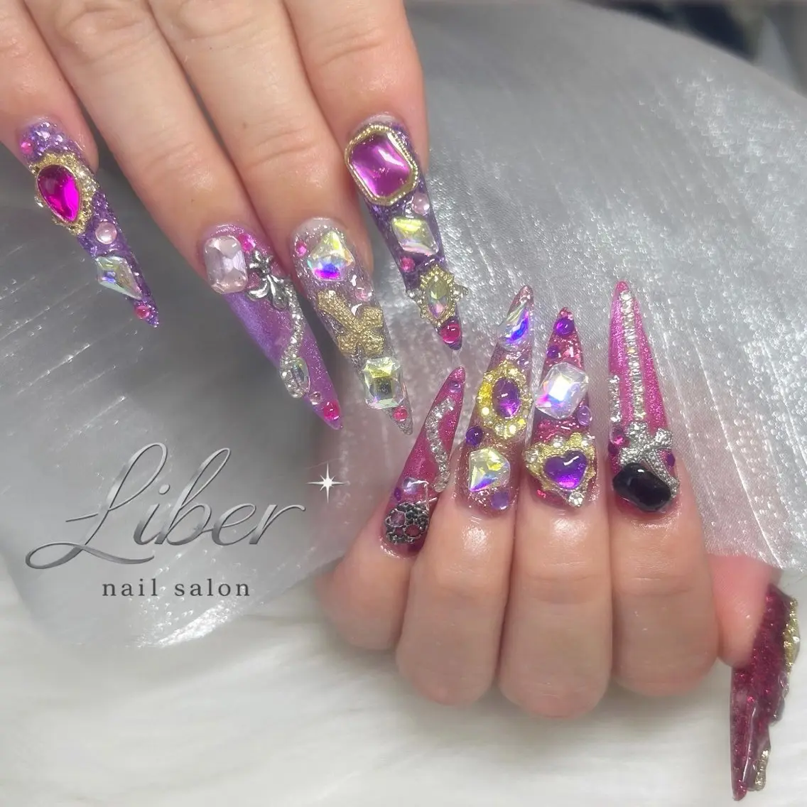 ネイル スカルプネイル Liber リベルのネイルデザイン
