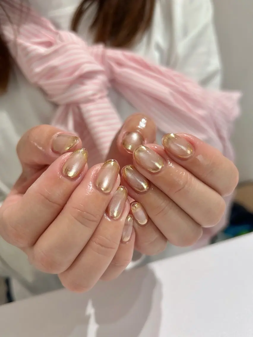ネイル マグネットネイル ミラーネイル ハンドネイル nail salon moiのネイルデザイン