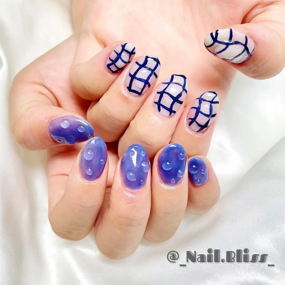 ネイル ぷっくりネイル ハンドネイル NAIL BLISSのネイルデザイン