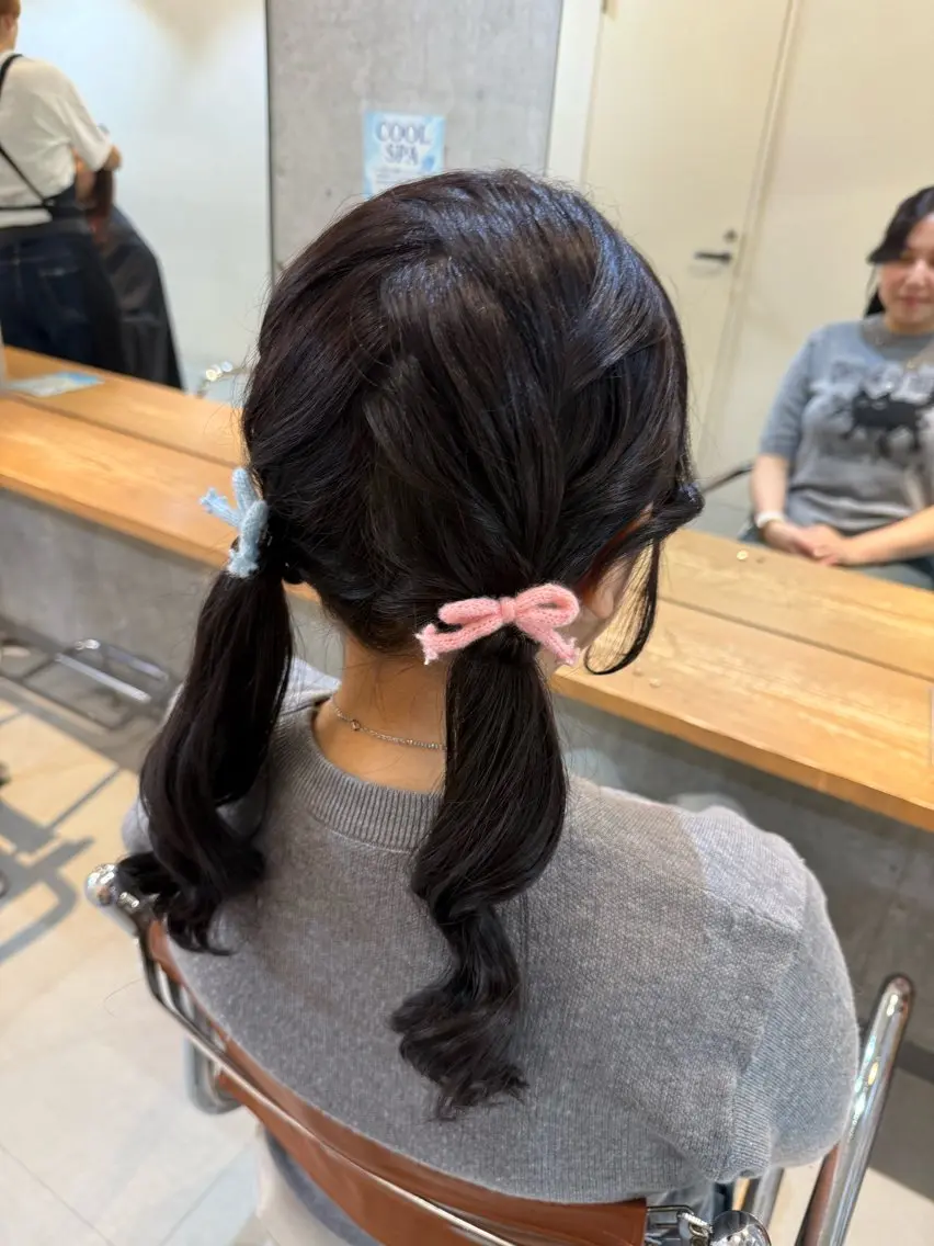 ミディアム ヘアアレンジ ヘアセット sakura カットモデル募集💖のヘアスタイル
