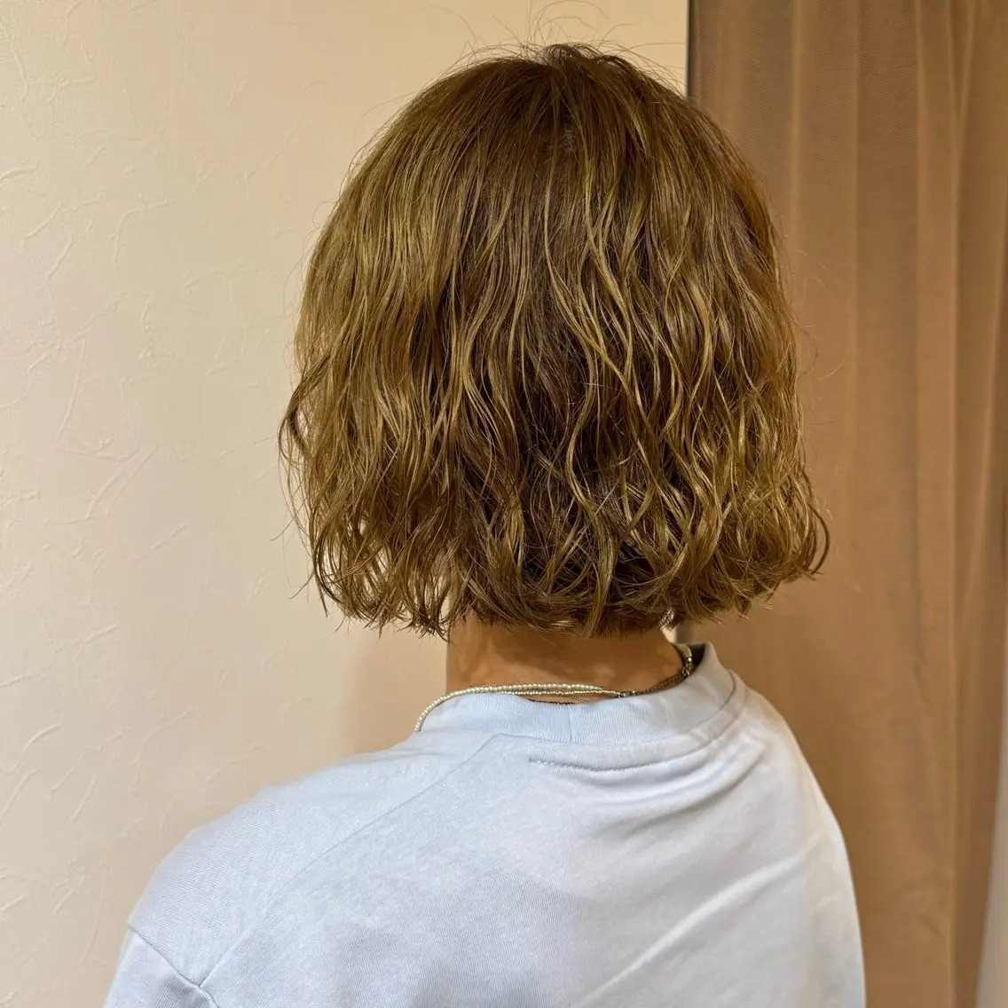 ミディアム ミディアムパーマ ボブ カット パーマ パーマモデル募集中 渥美翔人のヘアスタイル