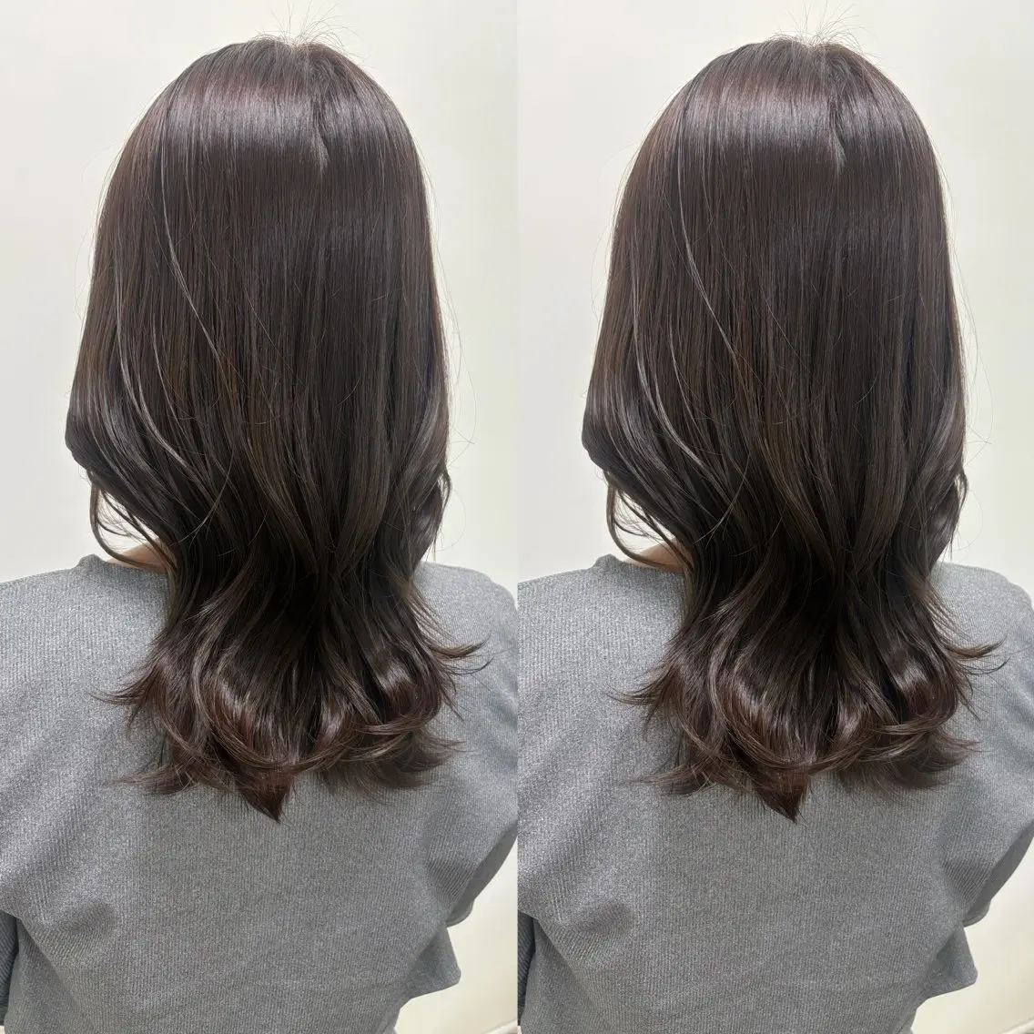 ロング カット ヘアカラー 韓国風骨格カット 艶カラー🩶髙林夏美のヘアスタイル