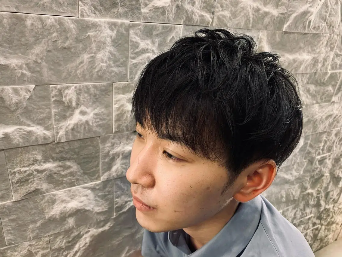 ショート カラー ヘアアレンジ 学生 福留 叶太のヘアスタイル