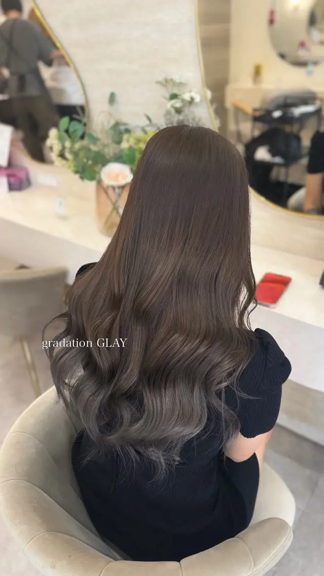 ロング カラー ヘアカラー 【メンズ特化】池袋 韓国スタイル飯塚のヘアスタイル