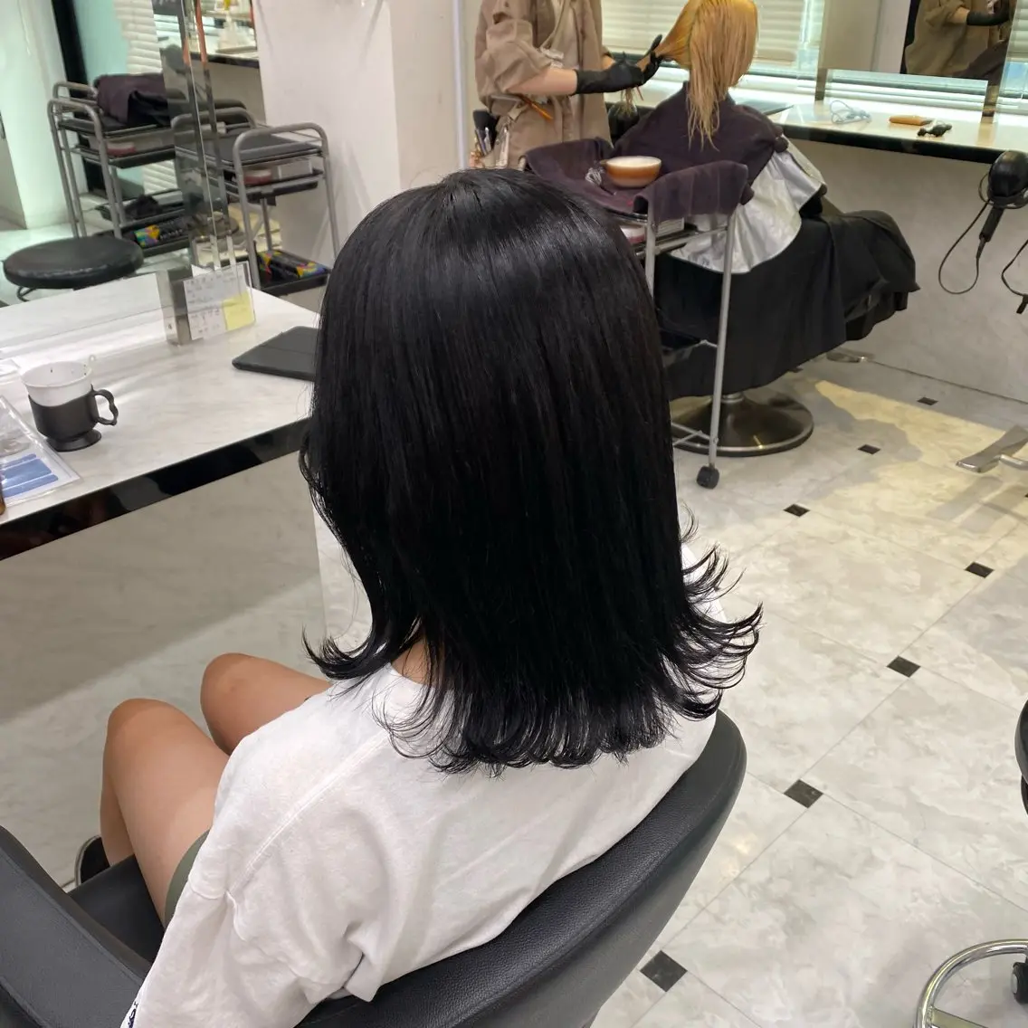 ミディアム カラー ヘアカラー ♥️韓国風透明感 暖色misa♥️のヘアスタイル