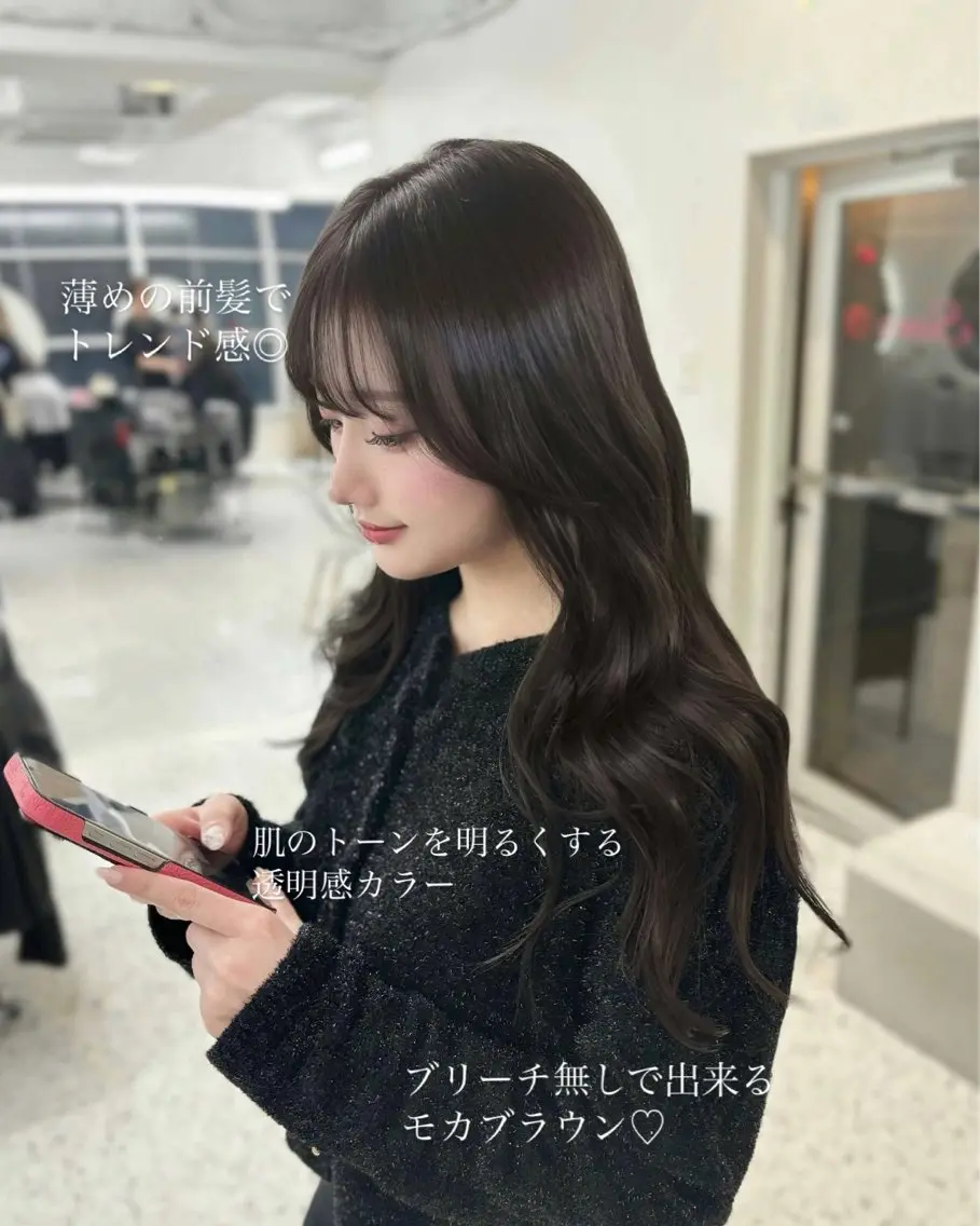 ロング カラー パーマ ヘアアレンジ ブラウンカラー モカブラウン ヘアカラー トリートメント ヘアセット 🌸グレージュ/ ベージュ🌸yutaのヘアスタイル