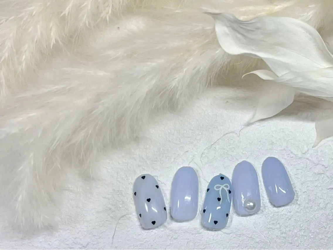 ネイル オーロラネイル フットネイル フレンチネイル ジェルネイル ハート ハンドネイル mogunail &blowのネイルデザイン