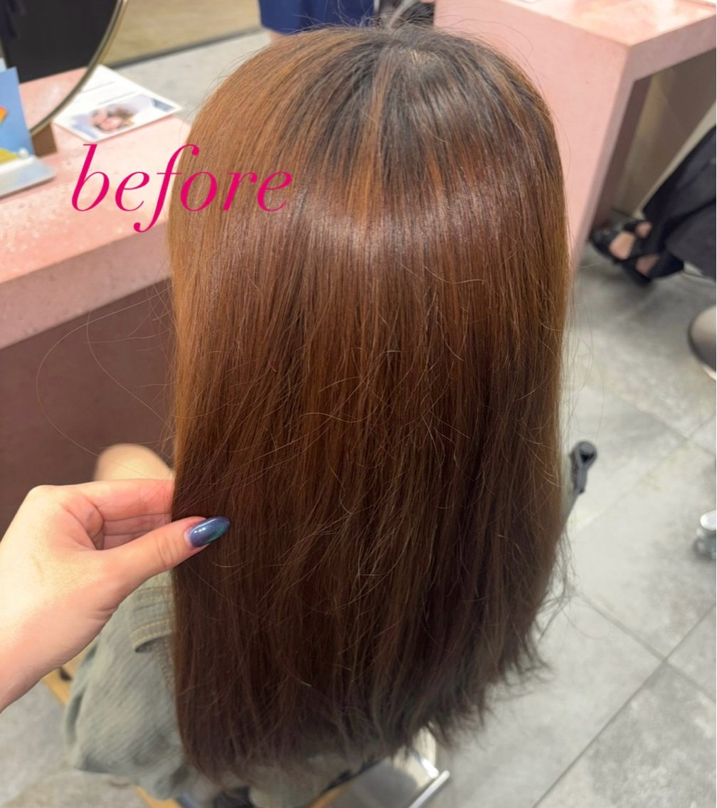 セミロング カット ヘアカラー トリートメント Cocona🦤 ハイトーン/レイヤーのヘアスタイル