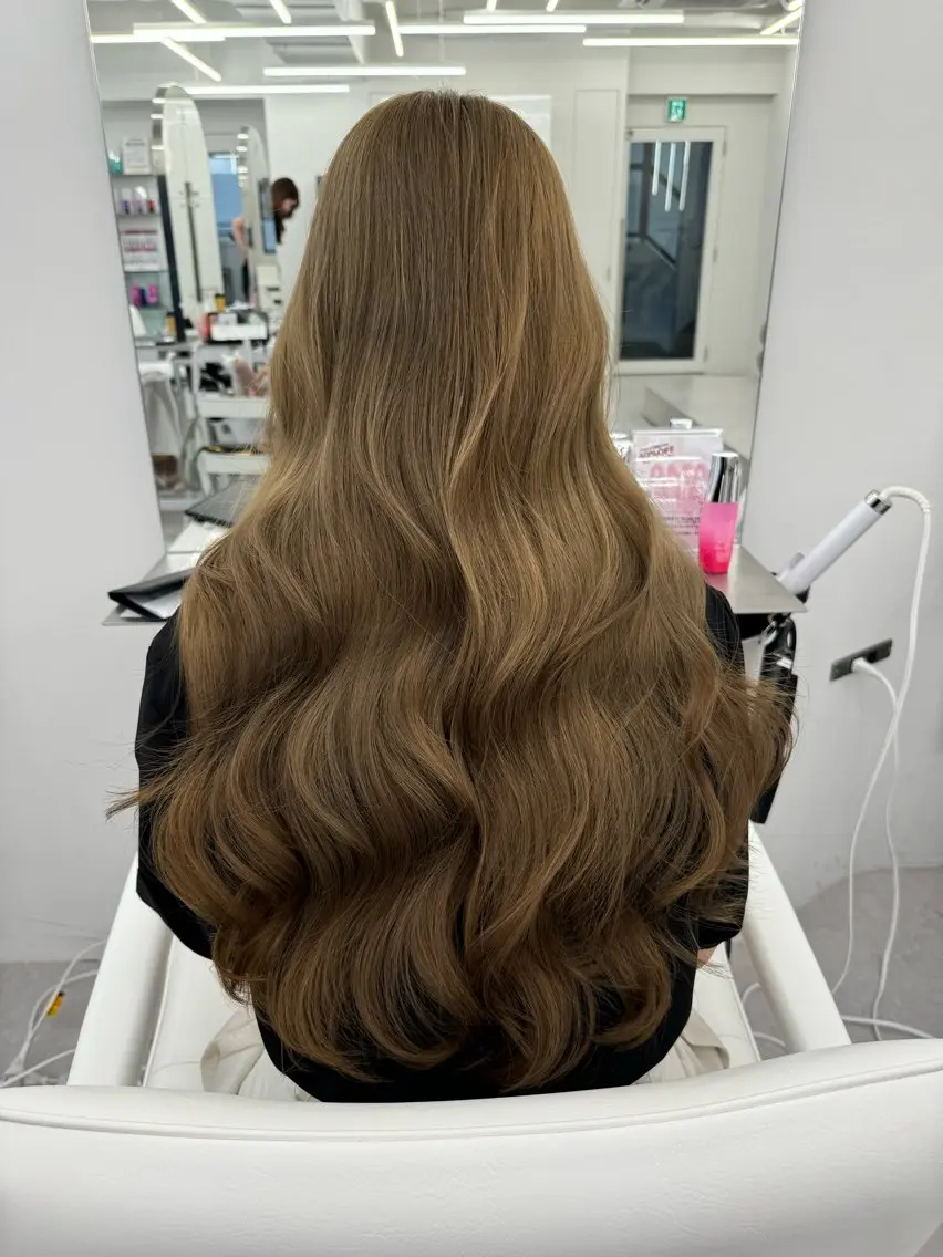 ロング カラー カット ヘアカラー トリートメント 顔まわりの神様✨ 透明感カラー藤嶋秀幸のヘアスタイル
