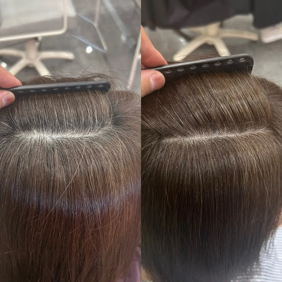 カラー 透明感カラー ヘアカラー 太白区/白髪ぼかし ハイライト/千葉達人のヘアスタイル