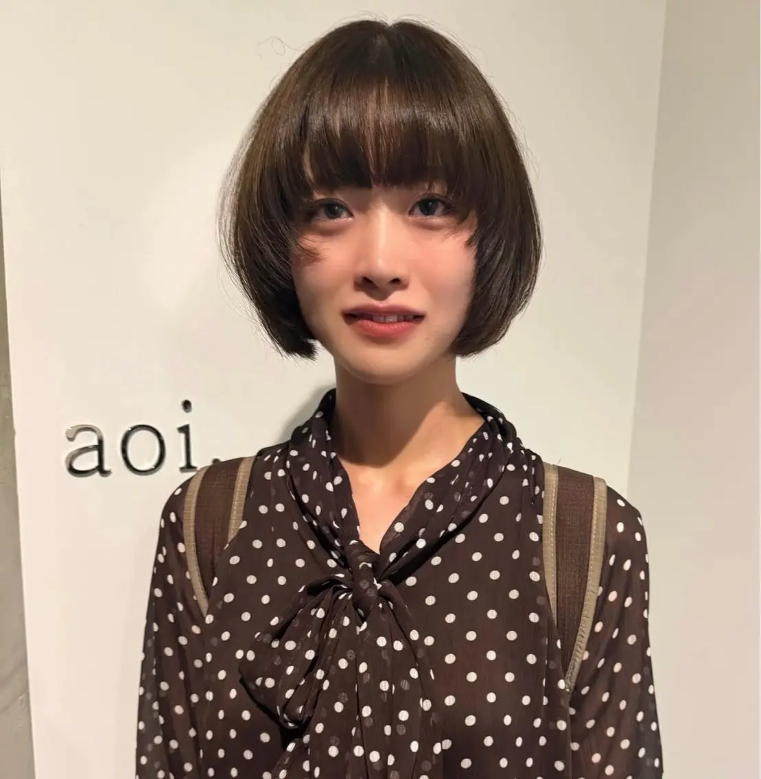ミディアム 中村 果乃のヘアスタイル