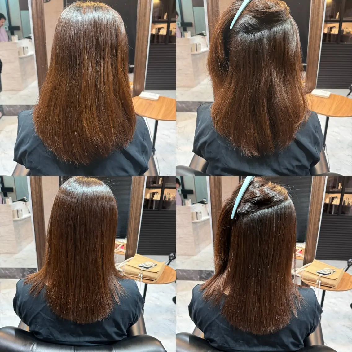 セミロング 縮毛矯正 LuanaTOKYO 都築佑汰のヘアスタイル