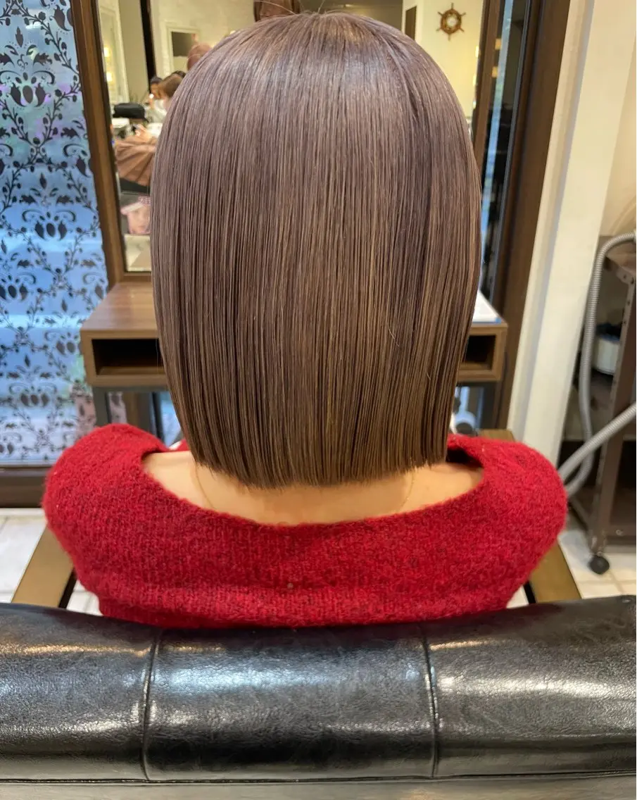カラー グレージュ 🩵RIKO🩵 透明感カラー🫧のヘアスタイル