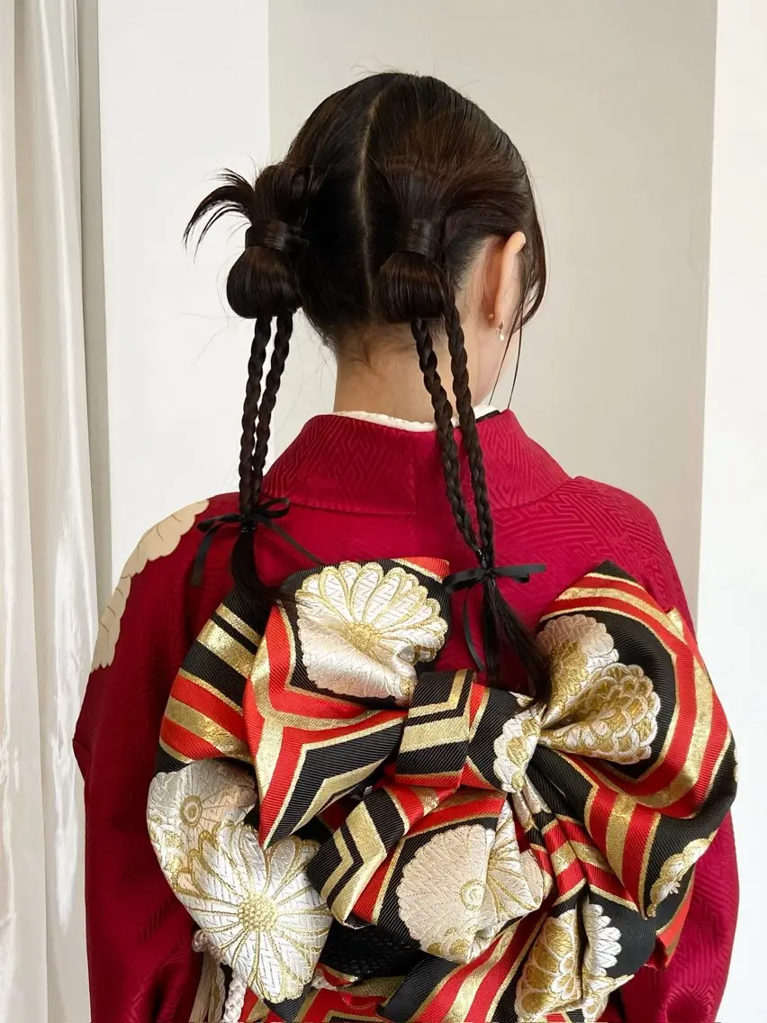 ヘアアレンジ まつ あみのヘアスタイル