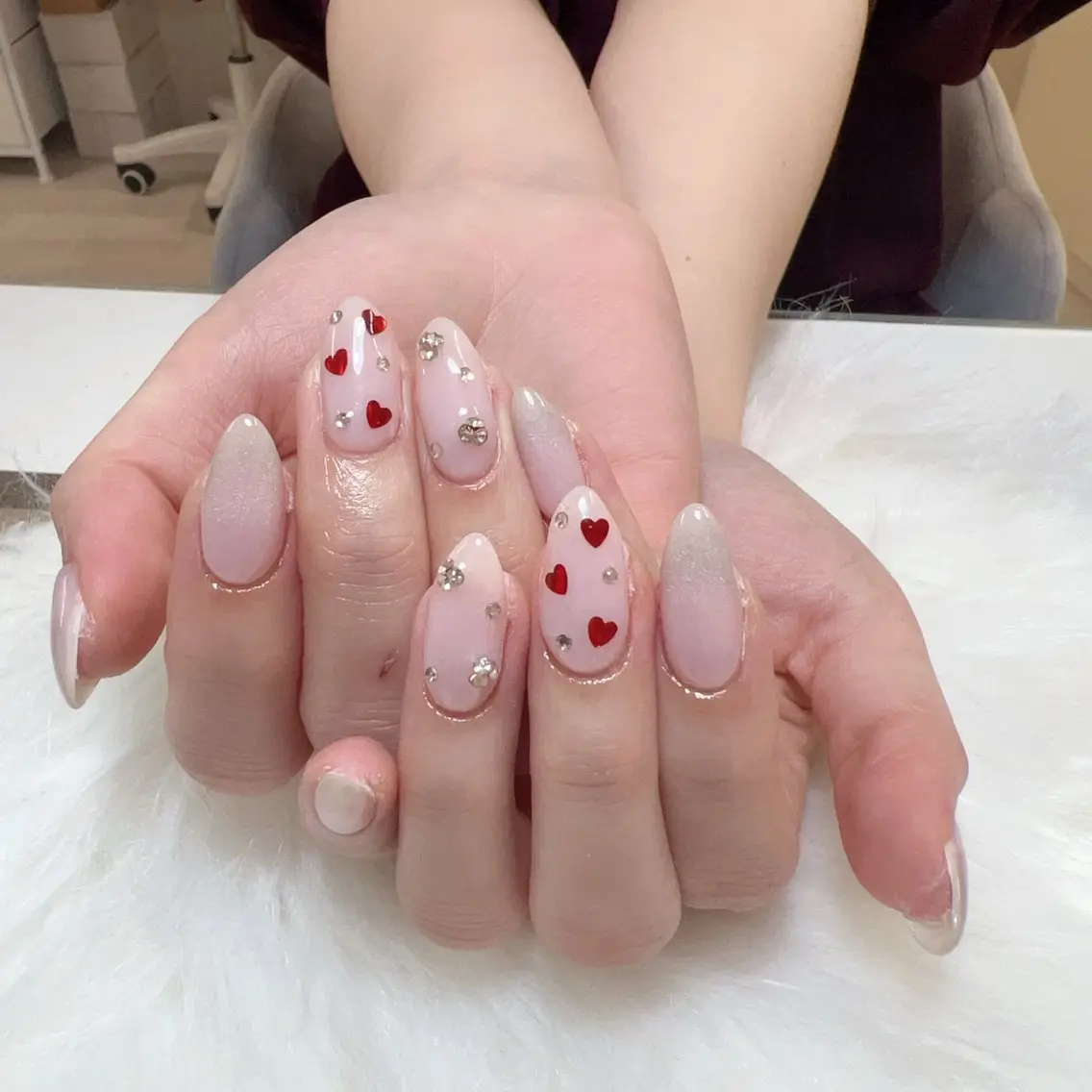 ネイル ハンドネイル 🎀nana🫧 ワンホンネイル🎀のネイルデザイン