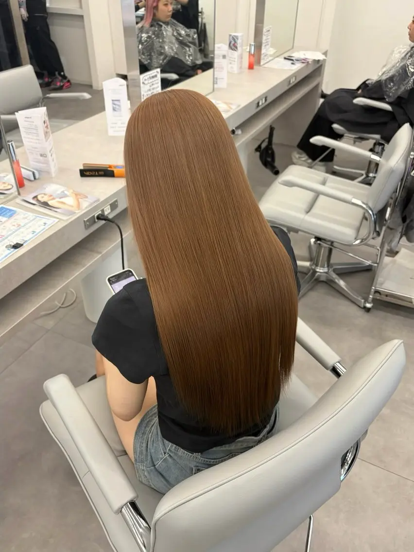 ロング カラー カット ヘアカラー 🍀透明感ナチュラル カラー🍀じゅんのヘアスタイル