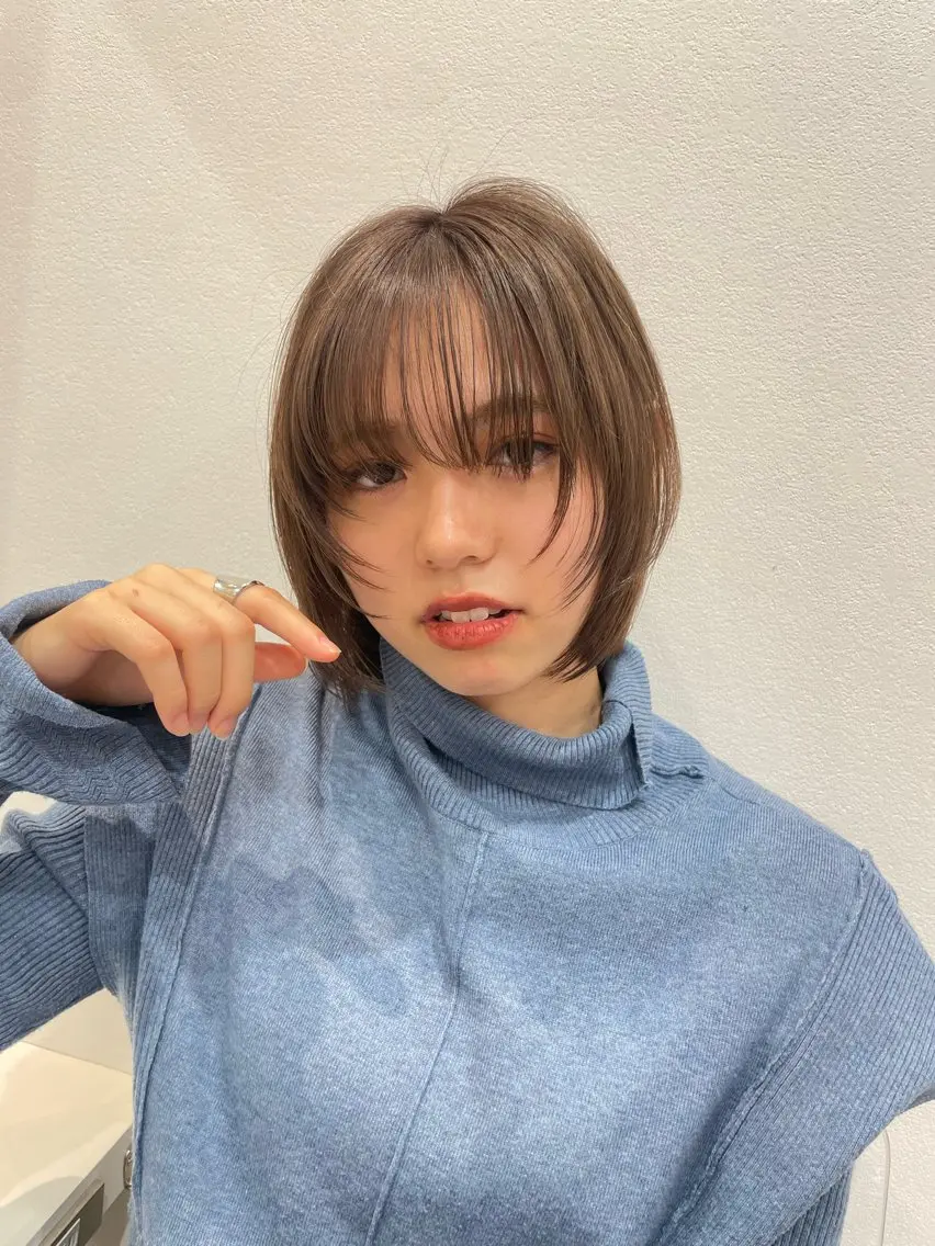 ショート カラー ヘアカラー トリートメント Aster 店長 れおんのヘアスタイル