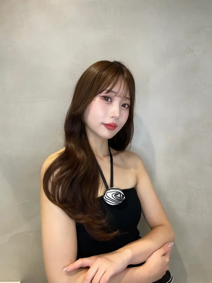 ロング カラー カット ヘアカラー トリートメント 縮毛矯正ブリーチなし 🍒❤ゆうきのヘアスタイル