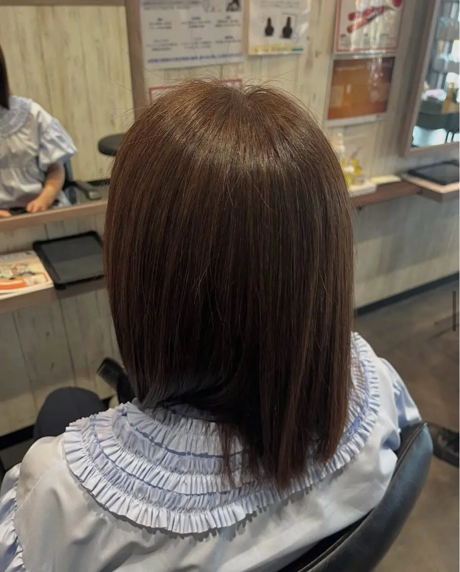 縮毛矯正の写真