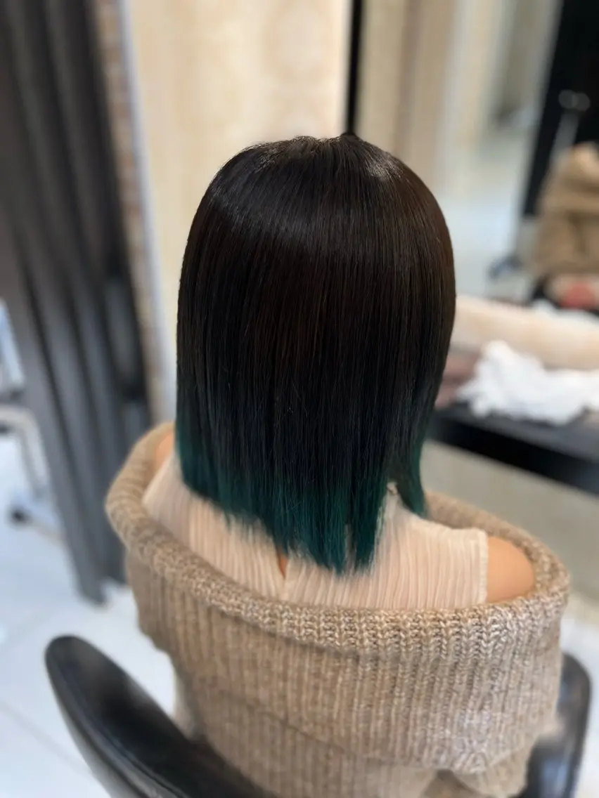 ミディアム カラー 髪質改善×ハイトーン ✨倉持のヘアスタイル