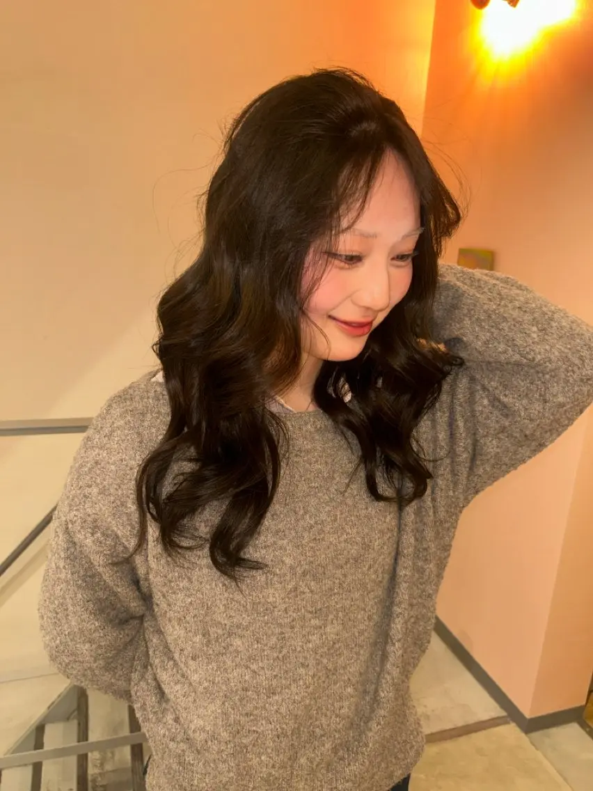 セミロング カラー 透明感カラー オリーブカラー オレンジ ヘアカラー ★お洒落ハイトーン/ minori★のヘアスタイル