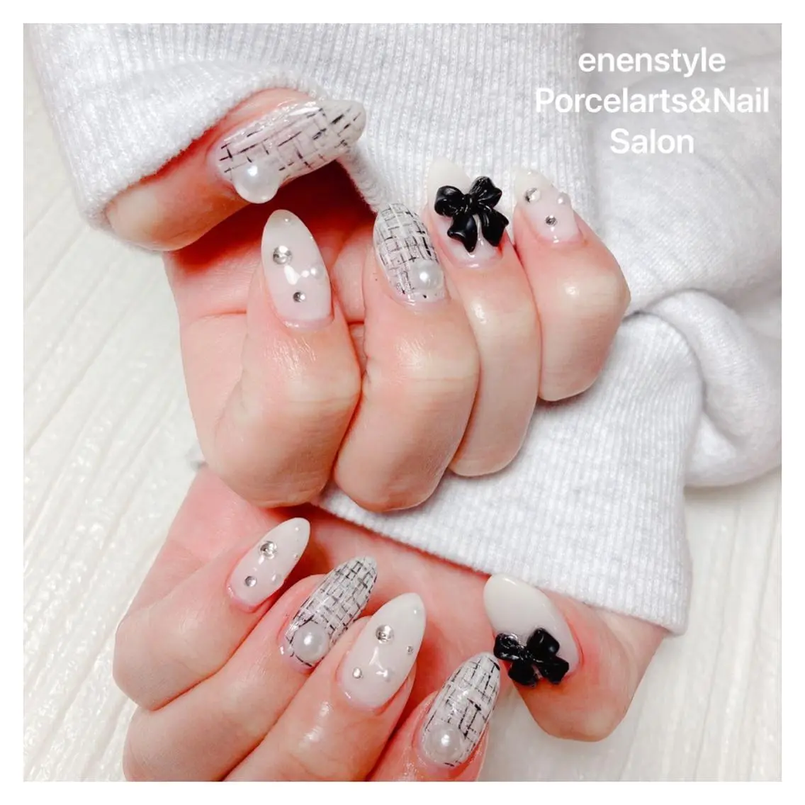 ミディアム ネイル 🐾enen style 🐾のネイルデザイン
