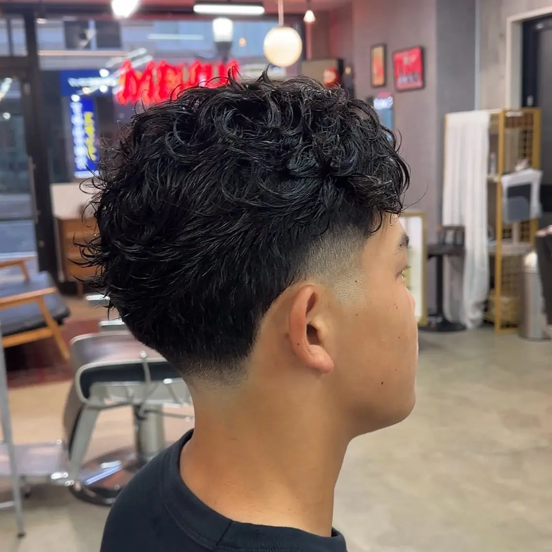 ショート パーマ ヘアアレンジ メンズ MENIN メンズ サロン　望月　涼太のヘアスタイル