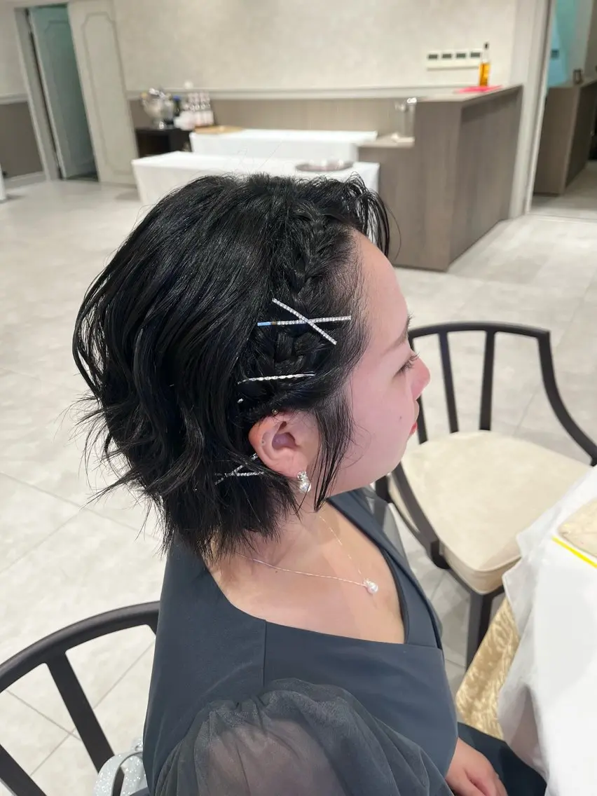 ショート ショートヘア ヘアセット 大宮レイヤーカット× 透明感カラー　rioのヘアスタイル