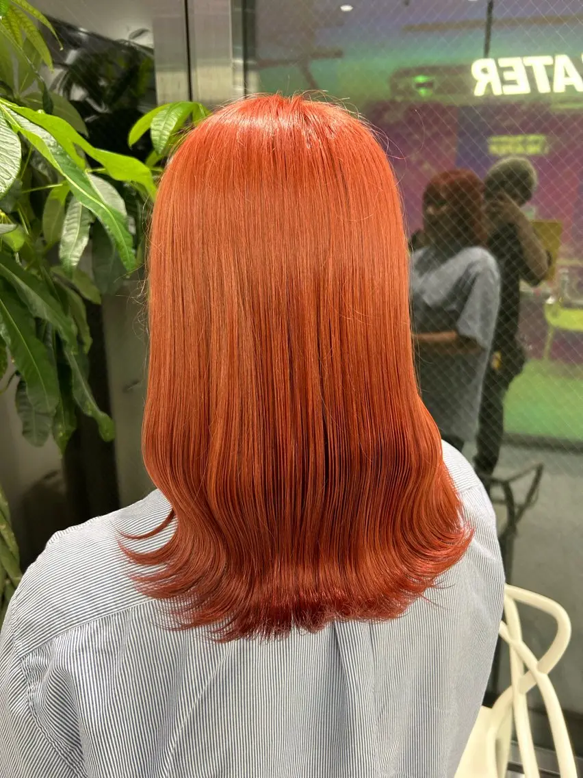 セミロング カラー ヘアアレンジ ヘアカラー トリートメント ブリーチなしの達人 🌈KAITOのヘアスタイル