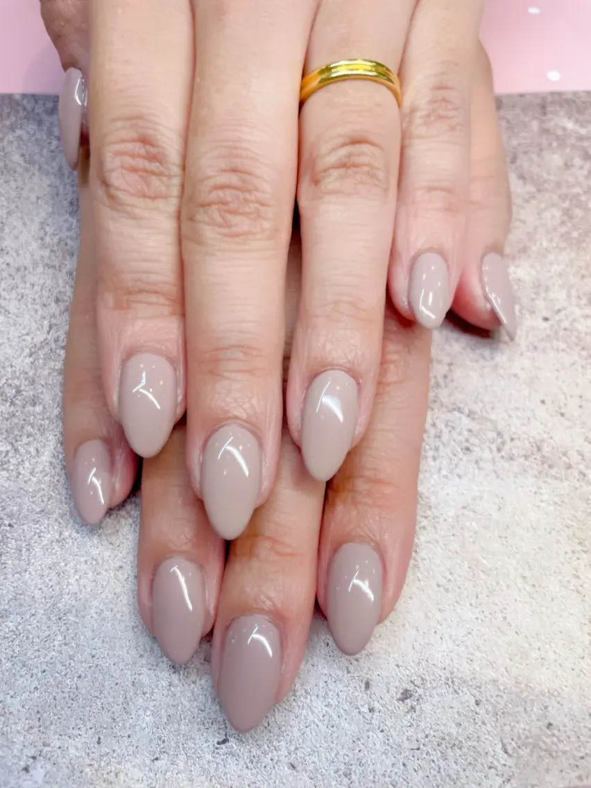 ネイル オフィスネイル ワンカラーネイル Elm beauty salonのネイルデザイン