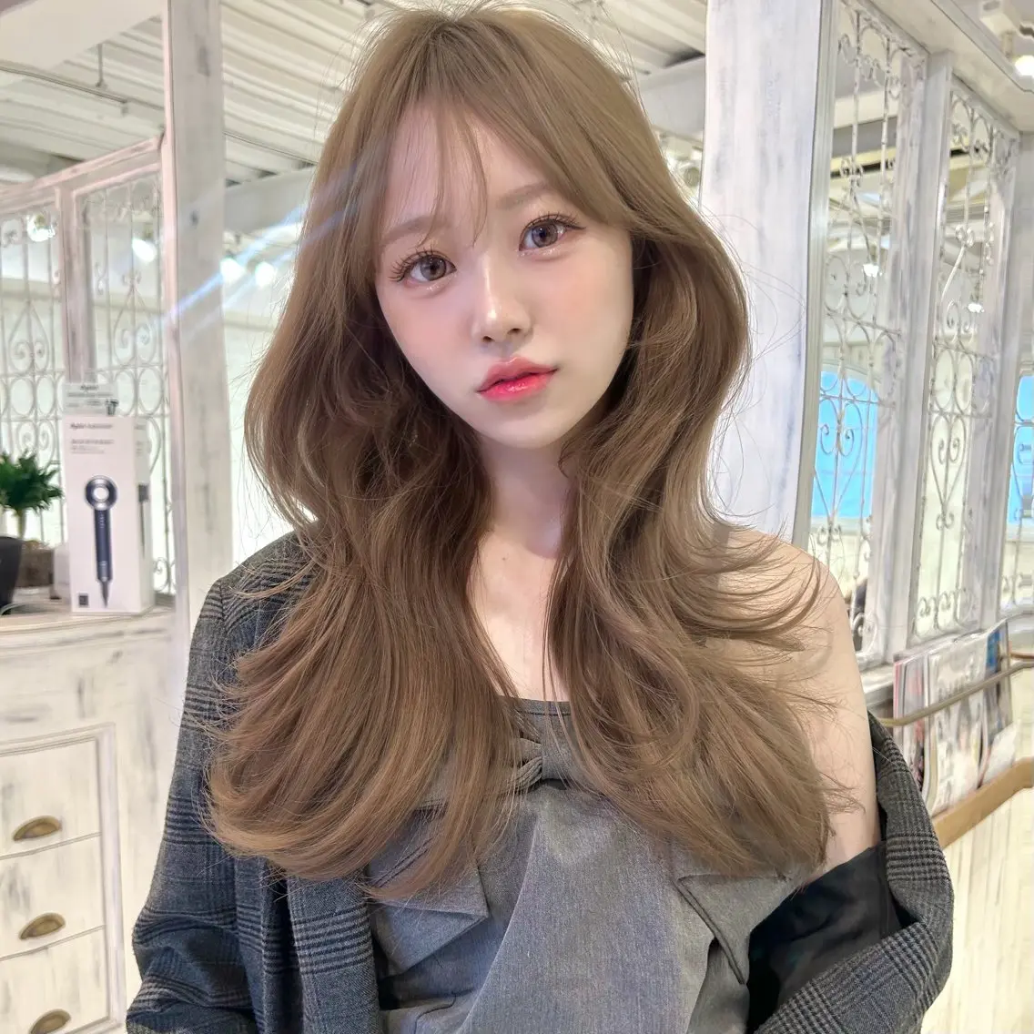 ロング ヘアカラー トリートメント 大人ガーリー♡ 艶カラー🎀美帆のヘアスタイル