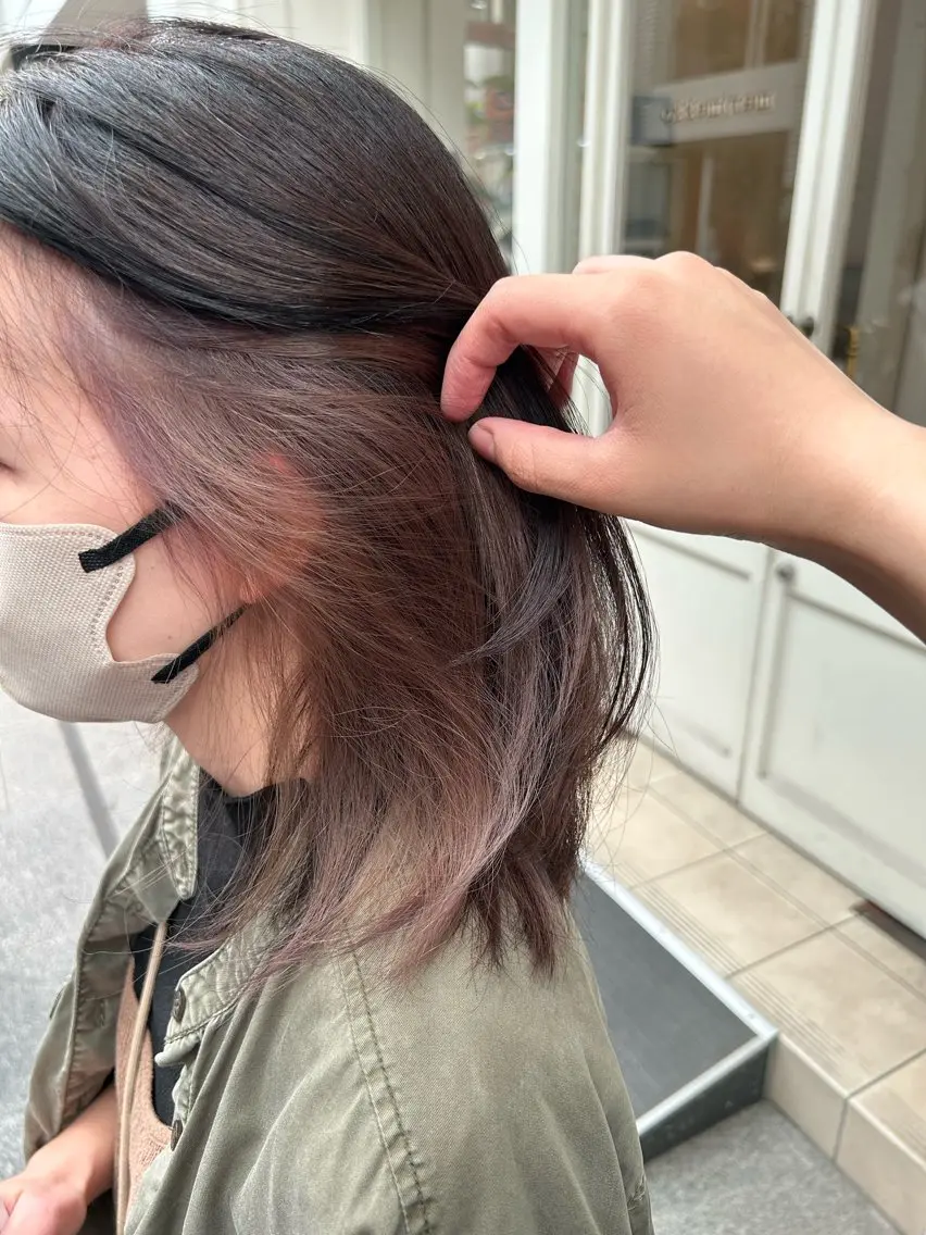 ミディアム 樋富 優香のヘアスタイル