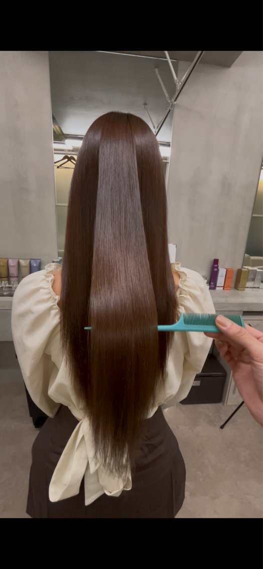 ロング カット 縮毛矯正 トリートメント ECLART下北沢 KENGOのヘアスタイル