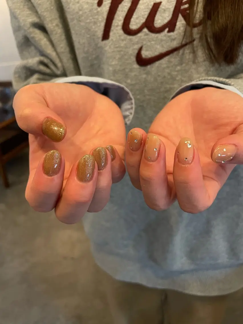 ネイル キラキラネイル ハンドネイル roof nailのネイルデザイン