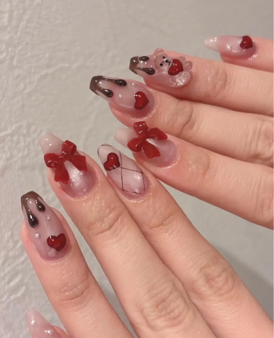 ネイル ジェルネイル パラジェル ネイルチップ NiJi Nailsのネイルデザイン