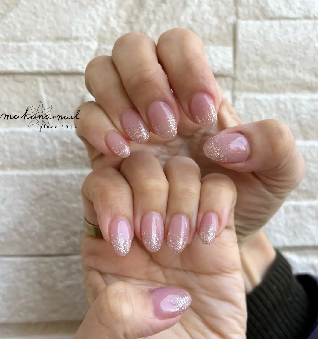 ネイル ラメ(グリッター) mahana nailのネイルデザイン
