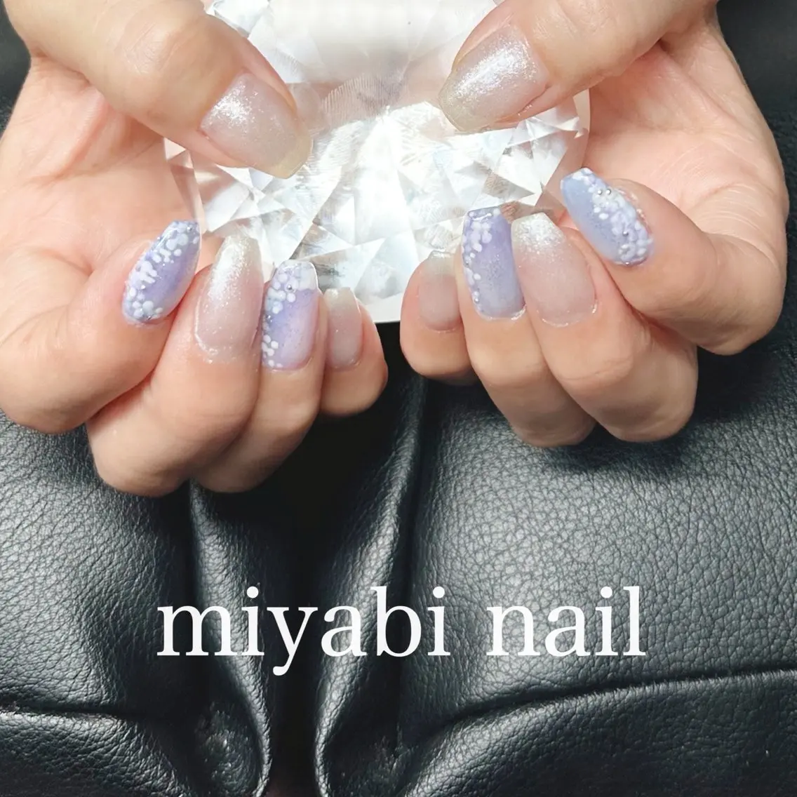 ネイル アートネイル フラワーネイル ラメ(グリッター) 持ち込み 夏ネイル ハンドネイル miyabi nail 桂川駅近くのネイルデザイン