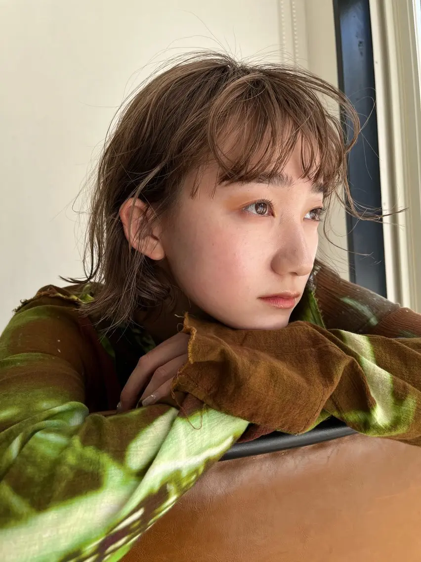 ミディアム カラー ベージュカラー 🧸メンズカット 🧸conatsuのヘアスタイル