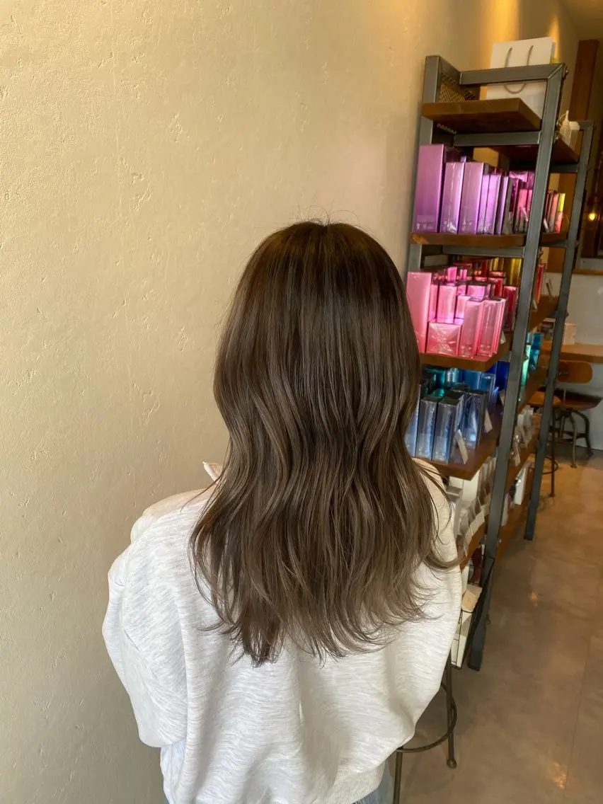 ロング カラー カット ヘアカラー 希優🌺ソムリエ /ブリーチ/カットのヘアスタイル