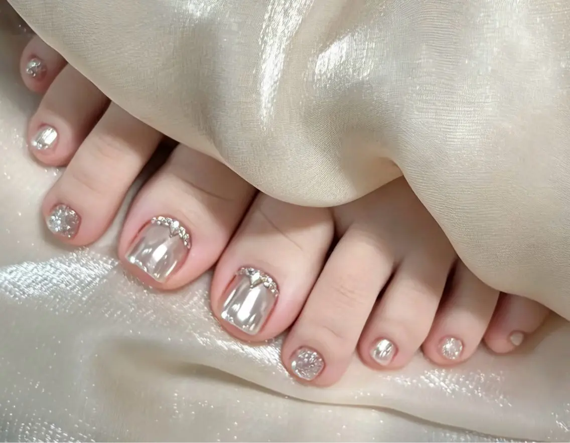 ネイル フットネイル Aura  Nail 長さだし/パラジェルのネイルデザイン