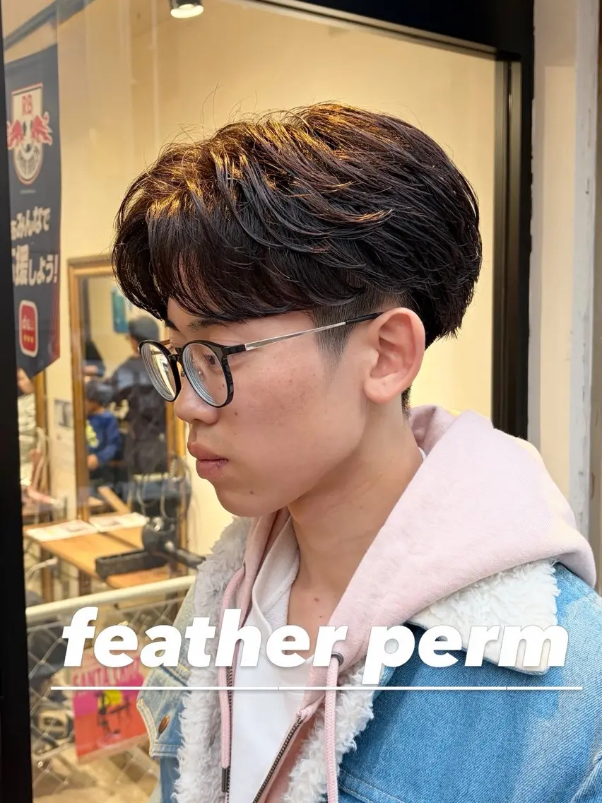 🪶新規様限定🪶フェザーパーマorニュアンスパーマ+メンズカット+トリートメントの写真