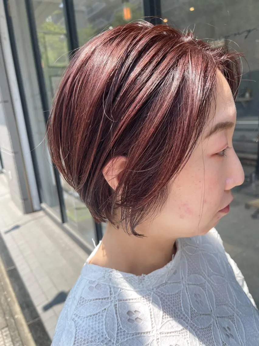 ショート カラー 塚本 昂のヘアスタイル