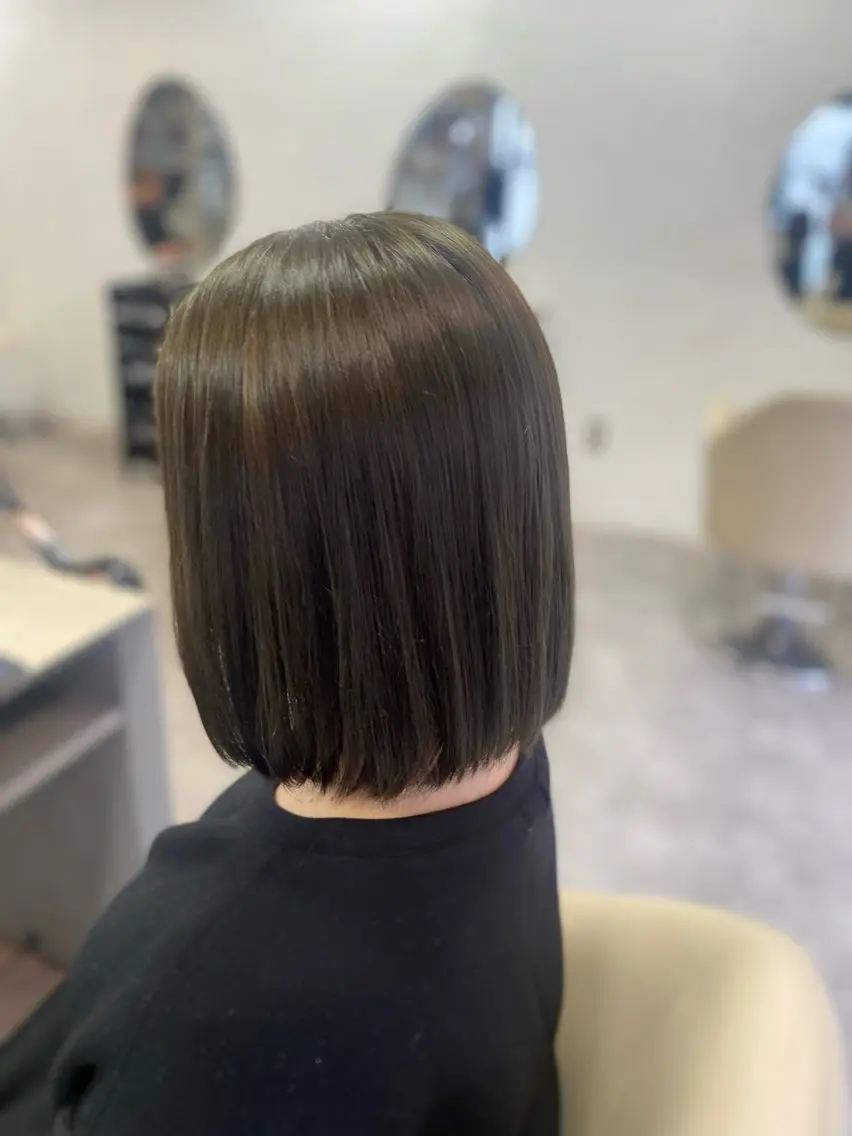 ミディアム カラー ベージュカラー オリーブベージュ ヘアカラー トリートメント 【SiLO】 nanamiのヘアスタイル