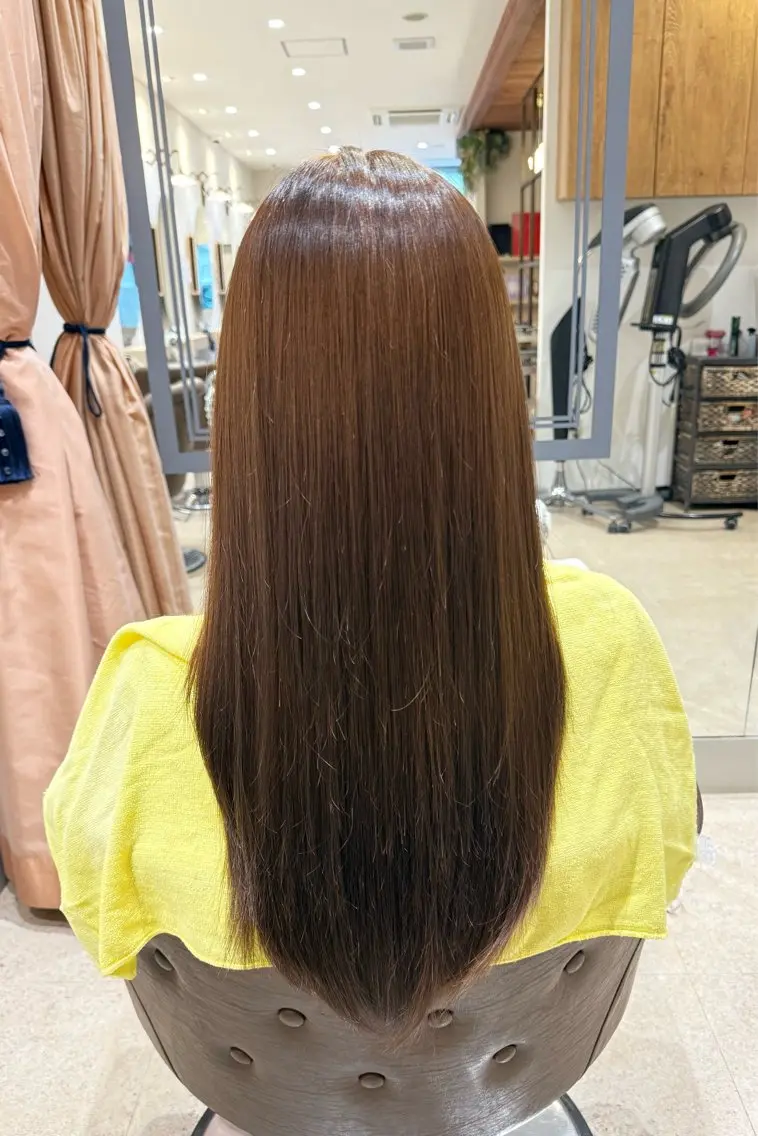 ロング カラー 透明感カラー ヘアカラー 野津 祐希のヘアスタイル