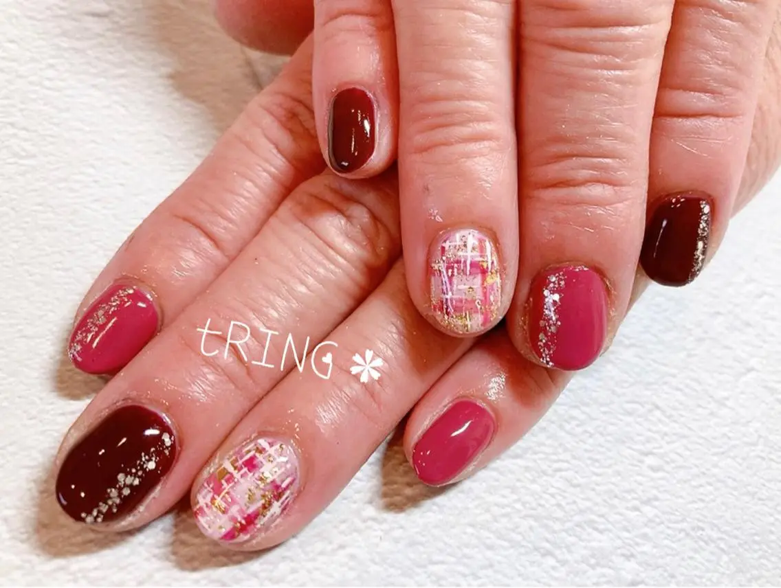 ネイル ハンドネイル tRING＊ しいの木台のネイルデザイン