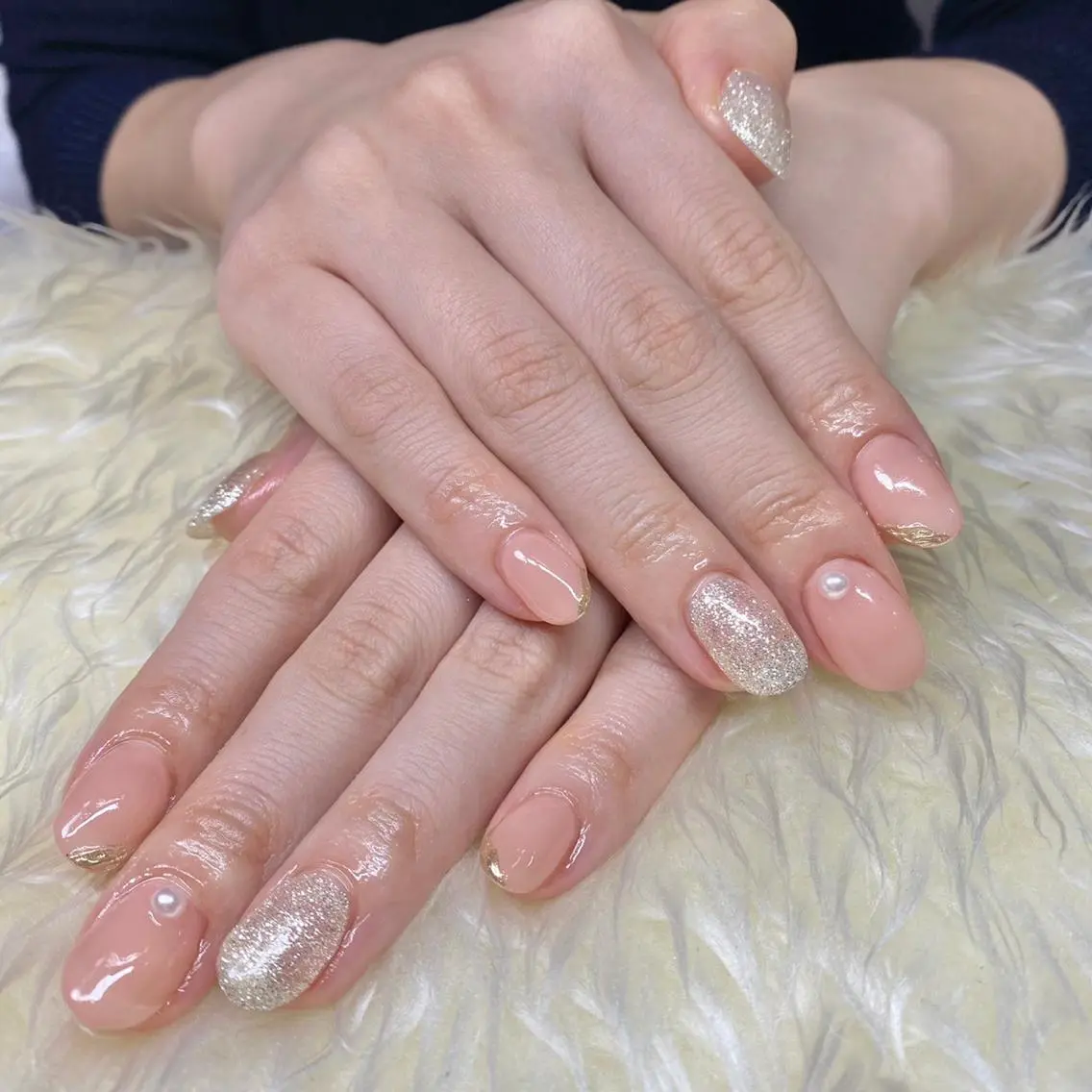ネイル アートネイル 持ち込み シンプルネイル ハンドネイル Nail&eye Belire 新宿のネイルデザイン