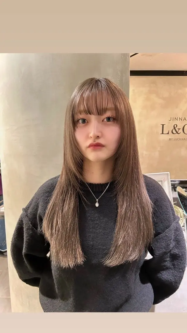 ロング カラー ヘアカラー タナカ カナ🫧のヘアスタイル