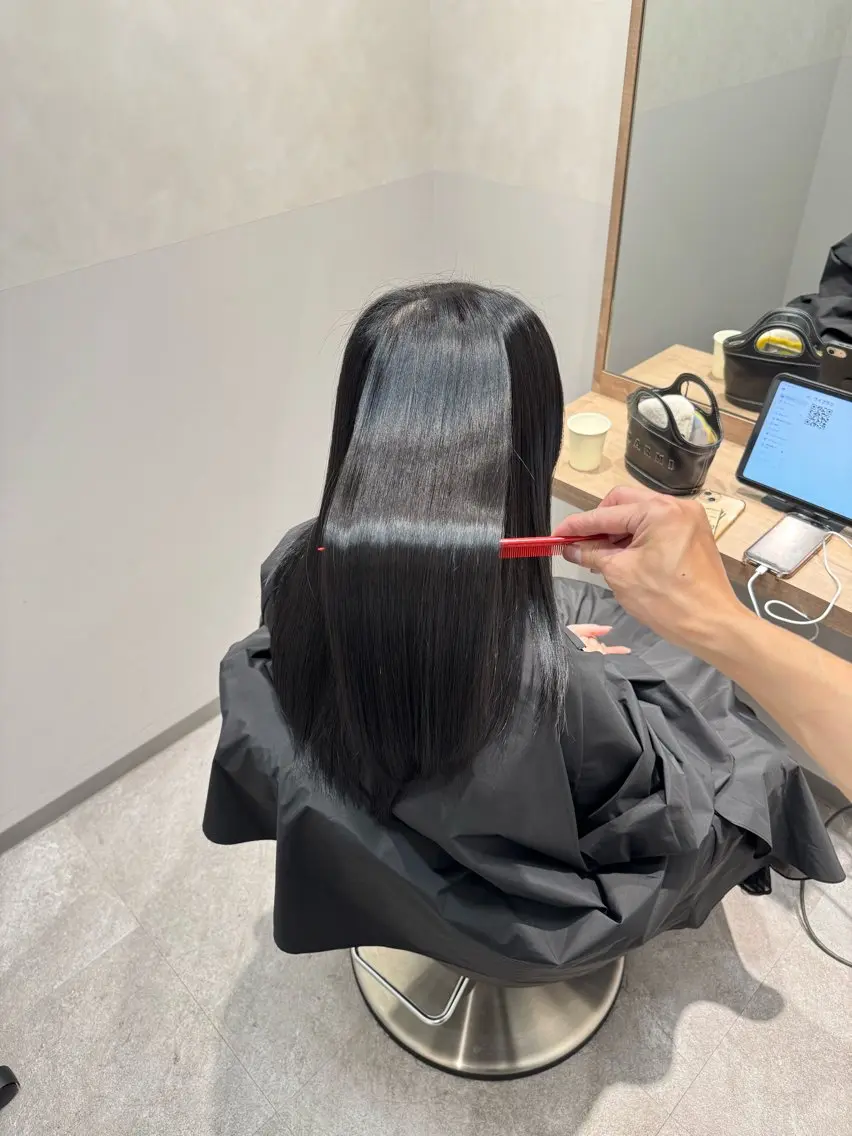 ロング 福田 修平💎 髪質改善/美髪矯正のヘアスタイル