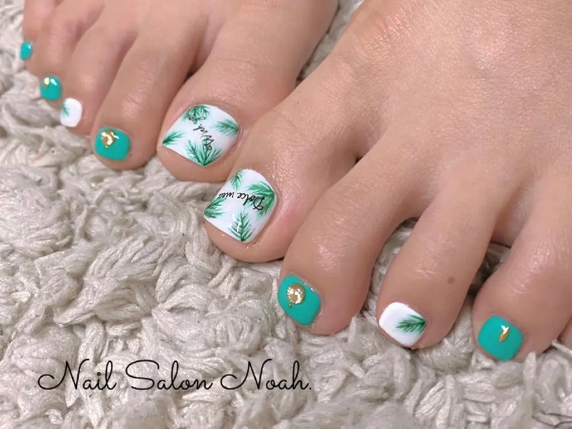 ネイル 持ち込み フットネイル Nail Salon Noah.のネイルデザイン