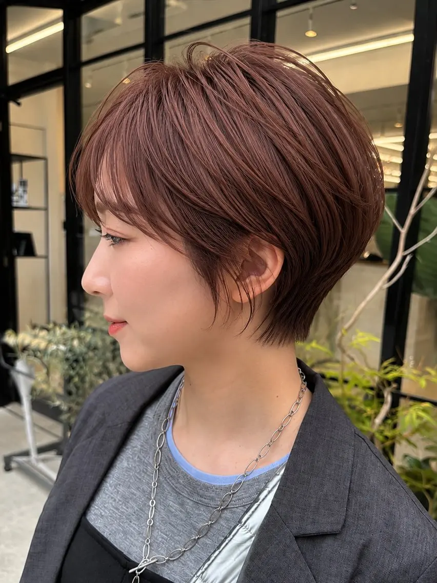 ショート ボブ 韓国風ヘア 似合わせカット ショートヘア 小顔カット ボブ/ショート/梅田 /さのまなみのヘアスタイル